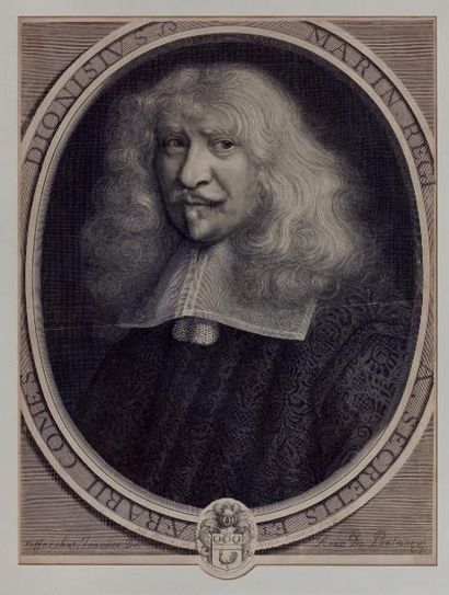 Antoine MASSON Denis Marin de la Châtaigneraye, secrétaire du roi, 1672, burin, 46...