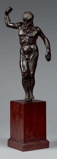 null Statuette d'applique en bronze patiné figurant un Neptune.
Venise, entourage...