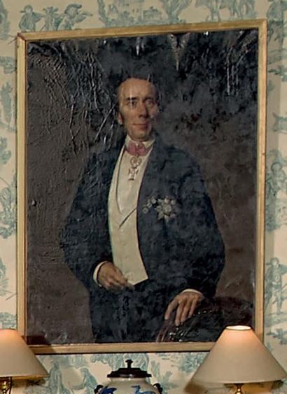 Léopold LOUSTAU (1815-après 1880) Portrait d'Adolphe de Milly (1799-1876)
Huile sur...