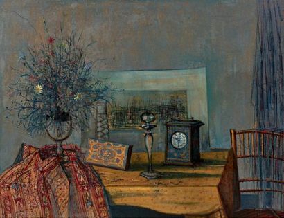 Jean CARZOU (1907-2000) Nature morte d'objets sur une table
Huile sur toile signée...