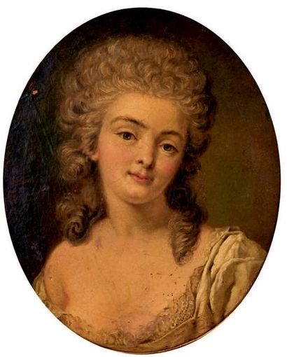 École FRANÇAISE du XVIIIe siècle Portrait de femme
Huile sur toile, rentoilée.
46,5...