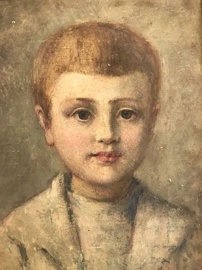 null Henry DARAS (1850-1928) :
"Portrait d'un jeune garçon"
