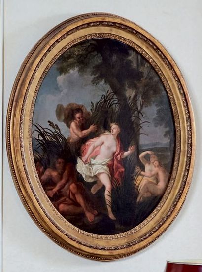 Entourage de Louis BOULLOGNE (1654-1733) 
Persée délivrant Andromède
Pan et Syrinx
Deux...