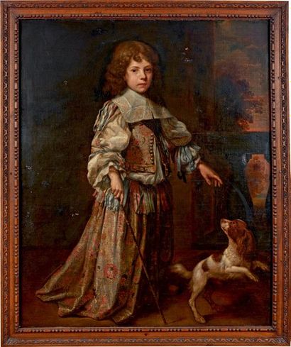 Attribué à Charles BEAUBRUN (1604-1694)-Henri BEAUBRUN (1603-1677) Portrait de jeune...