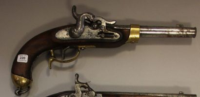 null Pistolet uhlan prussien à percussion modèle 1851.
Canon rond, à pans au tonnerre....