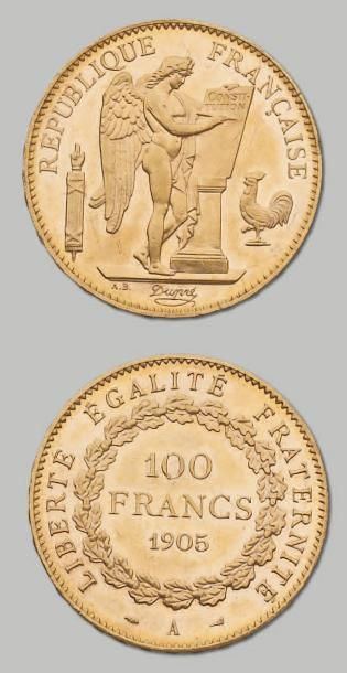null 100 Francs or. Type Génie. 1905. Paris. G. 1137. Superbe.