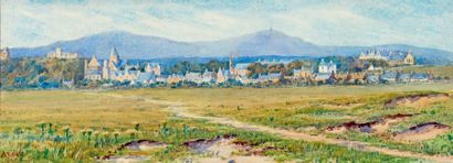 Arthur Johnston RYLE (1857-1915) Vue de village
Deux aquarelles signées en bas, une...