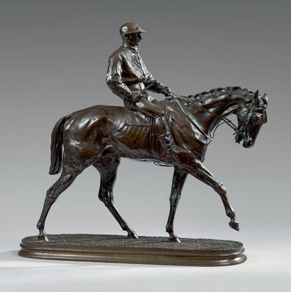 Pierre-Jules Mene (1810-1879) Jockey à cheval n°1, dit aussi Vainqueur du Derby
Épreuve...