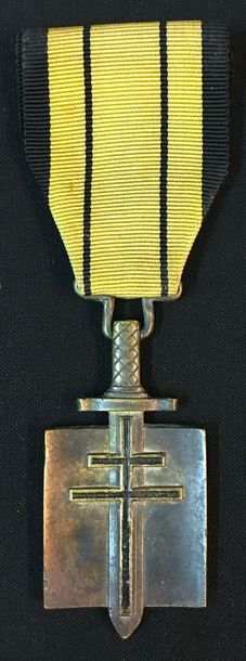 null Ordre de la Libération - Croix de Compagon du modèle dit «syrien» en bronze...