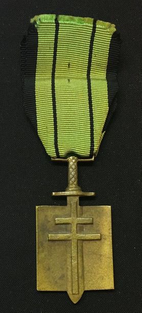 null Ordre de la Libération - Croix de Compagnon de fabrication privée en bronze...