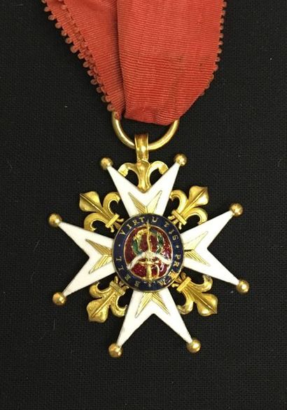 null Ordre de Saint-Louis, fondé par Louis XIV en 1693. Régence, croix de chevalier...