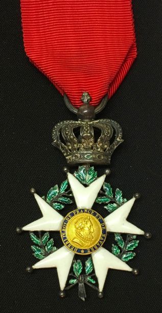 null Légion d'honneur - Restauration, étoile de chevalier en argent et émail, les...