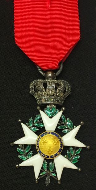 null Légion d'honneur - Restauration, étoile de chevalier en argent et émail, les...