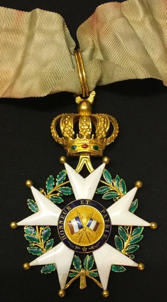 null Légion d'honneur - Monarchie de Juillet, bijou de commandeur en or et émail,...