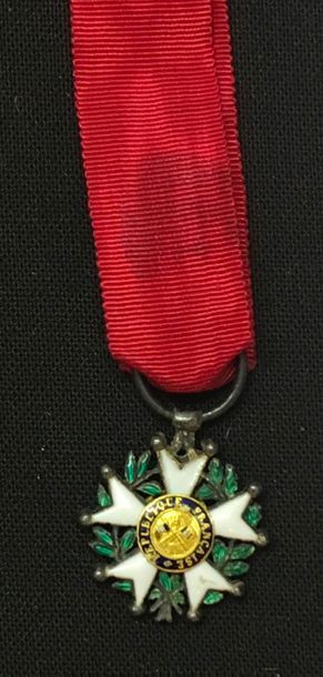 null Légion d'honneur - IIe République, étoile de chevalier miniature en argent et...