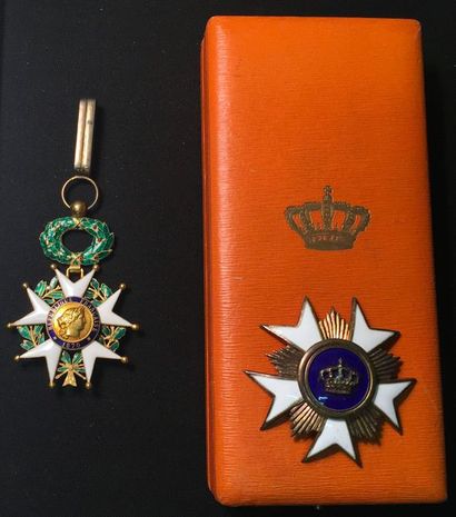 null Légion d'honneur - IIIe République, étoile d'officier en or et émail (petits...