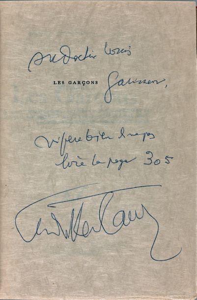 MONTHERLANT (Henry de). Les
Garçons. [Paris], Gallimard (Nrf), 1969.
In-8, 377 [dont...