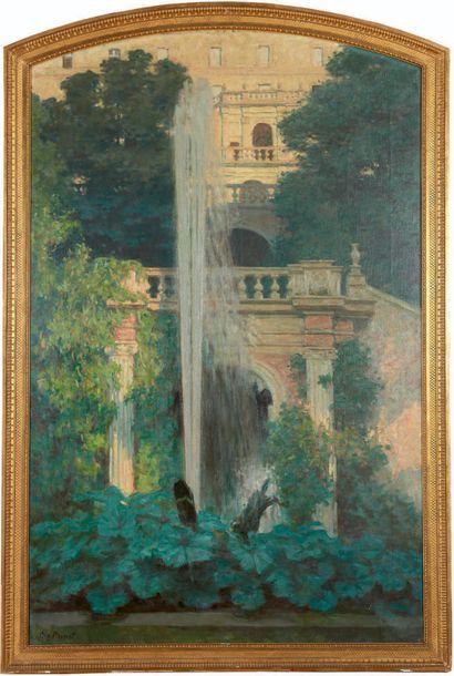 René Xavier PRINET (1861-1946) Tivoli, le jet d'eau
Huile sur toile, signée en bas...