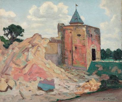 René Xavier PRINET (1861-1946) Le château de Ham, vers 1917
Huile sur toile, signée...