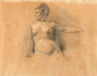 Eugène FROMENTIN (1820-1876) Étude d'une centauresse, vers 1866-1869
Dessin au crayon...