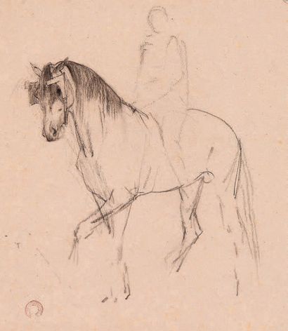 Eugène FROMENTIN (1820-1876) Chevaux et cavaliers
Ensemble de onze dessins au crayon...