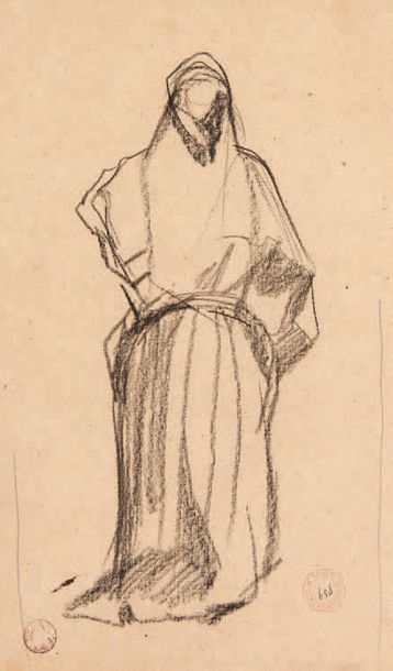 Eugène FROMENTIN (1820-1876) Études de femmes arabes
Ensemble de six dessins au crayon...