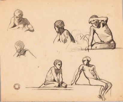 Eugène FROMENTIN (1820-1876) Études de personnages divers
Ensemble de onze dessins...