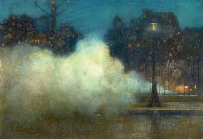 René BILLOTTE (1846-1914) Fumée
Pastel sur toile, signé en bas à gauche.
38 x 55...