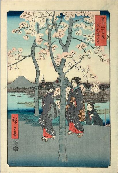 Utagawa Hiroshige (1797-1858) Oban tate-e de la série Fugaku sanjurokkei (Les
Trente-Six...