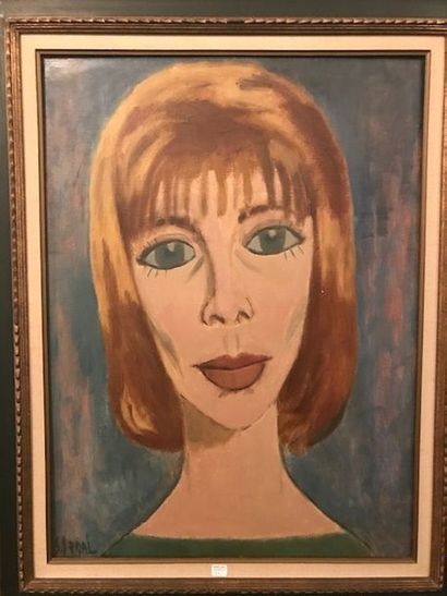 null Simon SEGAL (1898-1969) : "Portrait de femme". Huile sur toile signée, 72 x...