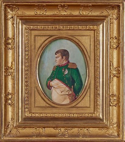 MAILLOT, école française de la fin du XIXe siècle L'Empereur Napoléon Ier en uniforme...