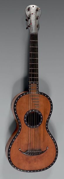 null Guitare romantique de Petitjean
Signée Petitjean l'aîné à Mirecourt, vers 1825,...