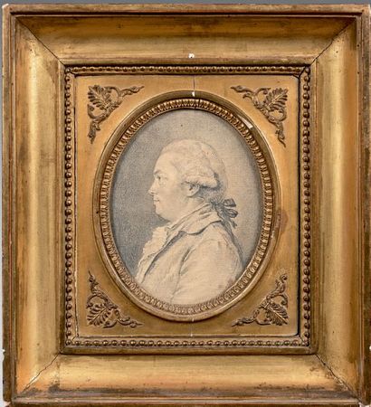 Attribué à Charles-Nicolas COCHIN (1715-1790) Portrait présumé de Monsieur Mulard,...