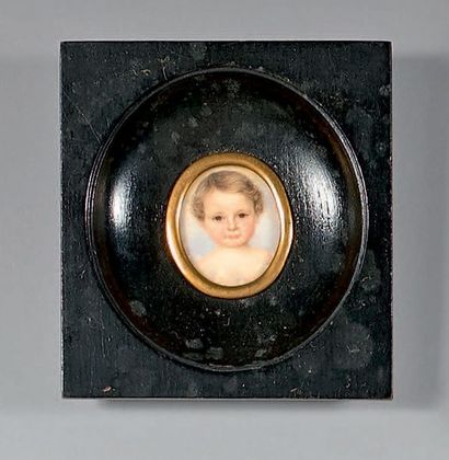 École FRANÇAISE de la fin du XIXe siècle Portraits d'enfants
Trois miniatures sur...