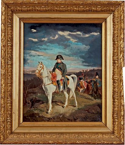 SAVAROL, d'après Meissonnier L'Empereur Napoléon à cheval (1814)
Procédé sur toile,...