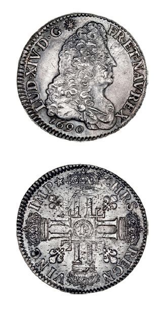 null LOUIS XIV (1643-1715)
Écu aux huit L, 1er type. 1690. Dijon. Réf.
D. 1514A....
