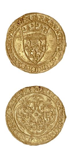 null CHARLES V (1364-1380)
Écu d'or à la couronne.
D. 369. TB à TTB.
