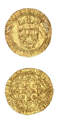 null CHARLES VI (1380-1422)
Écu d'or à la couronne. Crémieu (Pt 1er).
D. 369. TB...