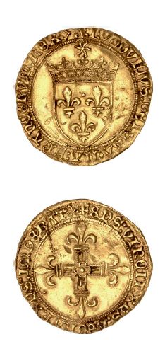 null LOUIS XII (1498-1514)
Écu d'or au soleil. Villeneuve-lès-Avignon (Pt 20e).
D....