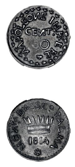 null SIÈGE de PALMA NOVA (Vénétie) 50 centesimi. 1814.
L.M.N. 1878. Rare. Superb...