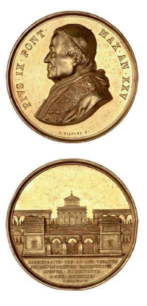 null Pie IX (1846-1878)
Médaille en or. 1870. 50,90 g.
Vue de l'entrée du cimetierre...