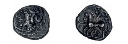 null Drachme des Carnutes.
Denier: 3 exemplaires. Lingons - Allobroges - Eduens.
Ier...