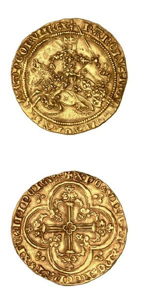 null CHARLES V (1364-1380)
Franc à cheval.
D. 358. TTB.