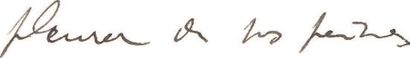 PROUST (Marcel) Lettre autographe signée «Marcel». S.l., [date du 8 octobre 1904]....