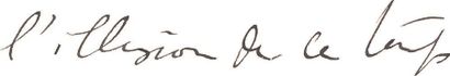 PROUST (Marcel) Lettre autographe signée «Marcel». S.l., [date de réception du 1er...