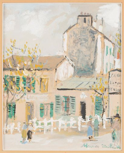 Maurice UTRILLO École française (1883-1955) Estampe, pochoir sur papier: 
