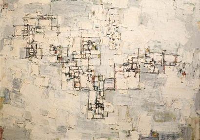 Natalia DUMITRESCO (1915-1997) Composition Huile sur toile signée en bas à gauche,...