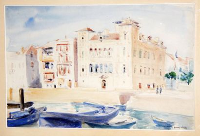 André NIVARD (1880-1969) Maison de l?Infante à Saint Jean de Luz, Socoa et les Canaries....