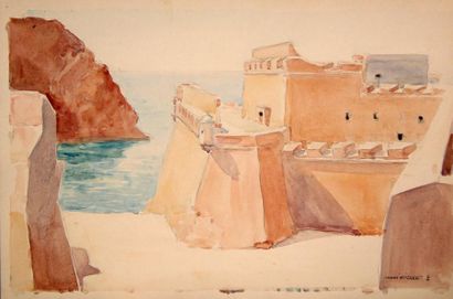 André NIVARD (1880-1969) Mazagan, Agadir, Mers el Kebir Six aquarelles