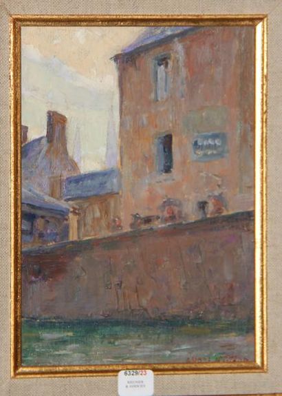 André NIVARD (1880-1969) Bayeux, Lery (Côte d Or) Deux huiles sur panneau 21x15 ...